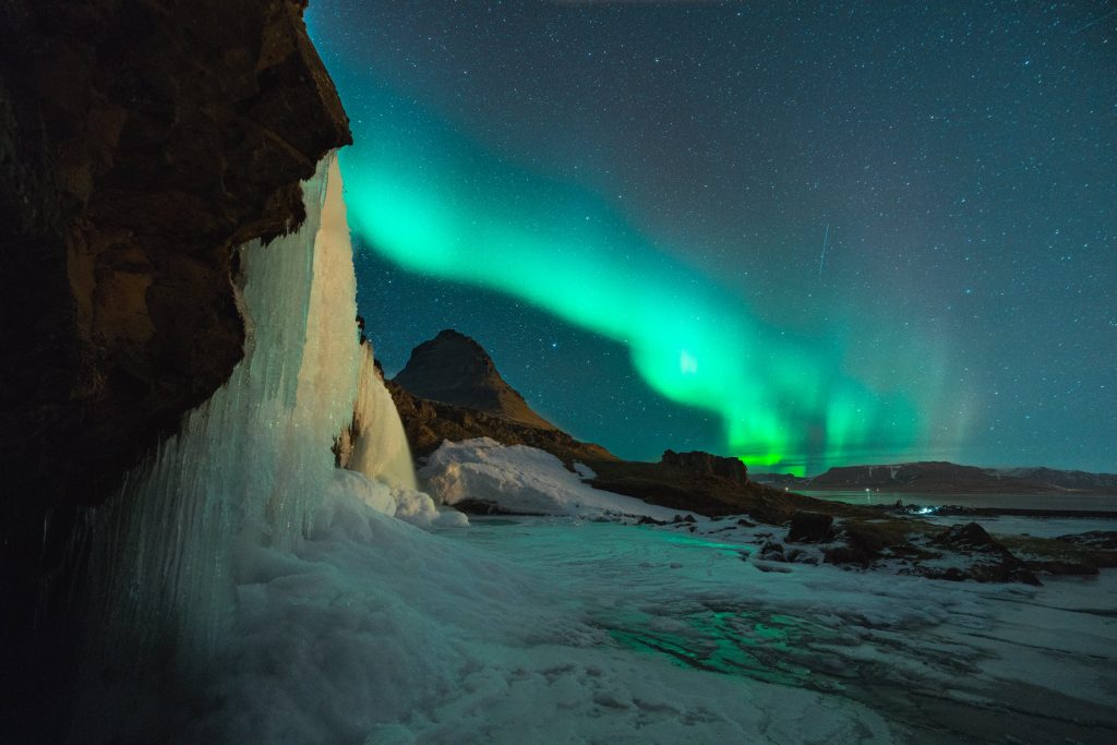 Aurora boreal al Parc Nacional de Þingvellir