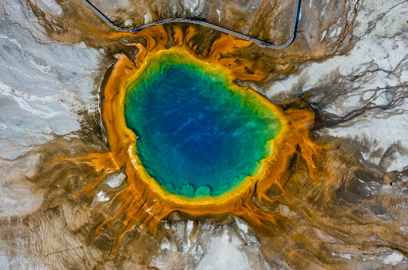 Cràter de Yellowstone, USA. Foto de Attilio Grassi a Pexels