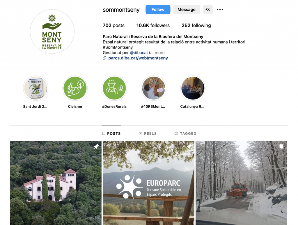 Cuenta @sommontseny en Instagram